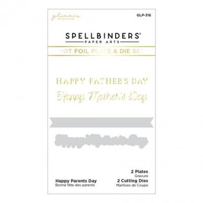 Spellbinders Hot Foil Plate and Die - Happy Parents Day